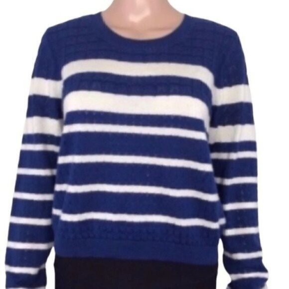 Soft Joie Billy striped knit cropped pullover sweater Size Large - Picture 2 of 7